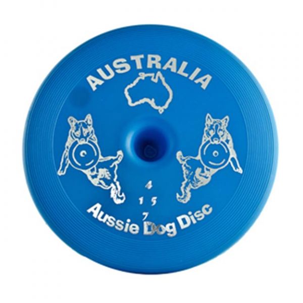 AUSSIE DOG DISC FLOPPY BLUE