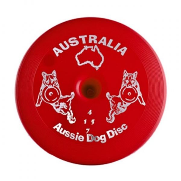 AUSSIE DOG DISC HARD RED