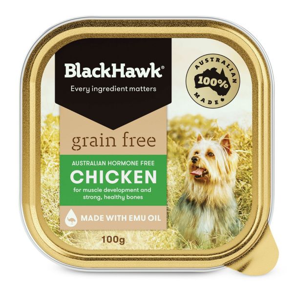 BLACK HAWK DOG GRAIN FREE CHICKEN 100G 9S