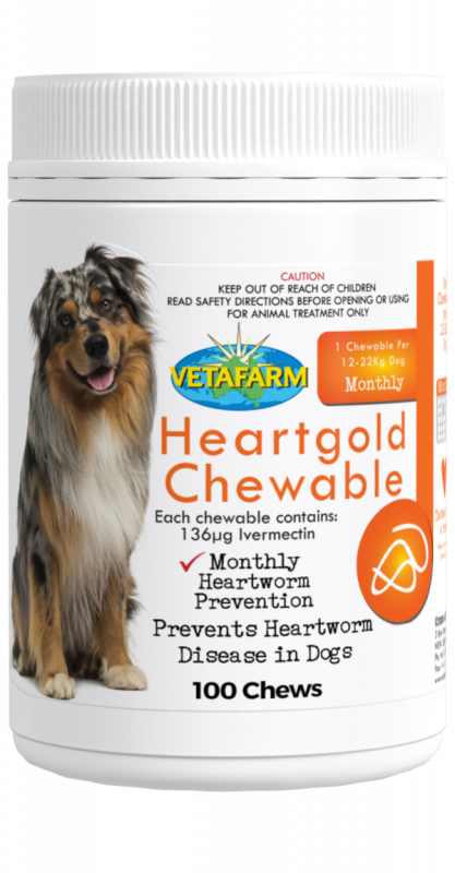 VETAFARM HEARTGOLD CHEW 100'S