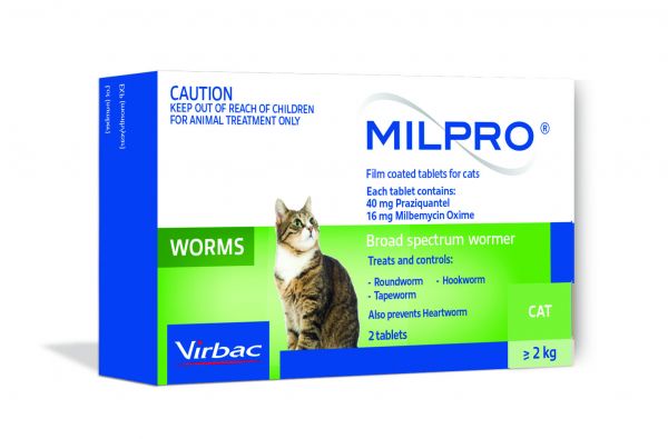 MILPRO CAT 2-8KG TABS 2'S