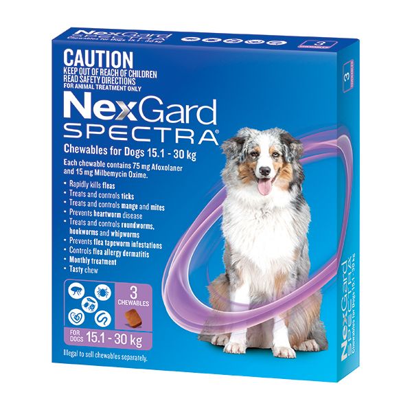 NEXGARD SPECTRA PURPLE 3'S