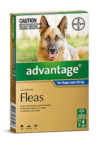 ADVANTAGE DOG 25KG+ BLUE 4'S