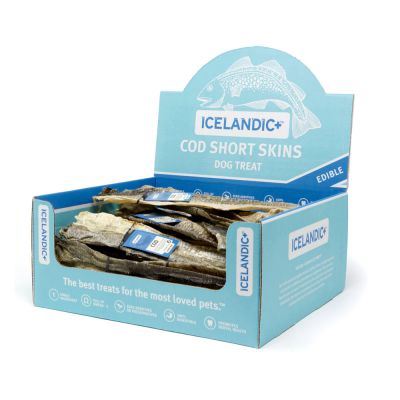 ICELANDIC DOG COD SKIN STRIP SHORT 8-10"